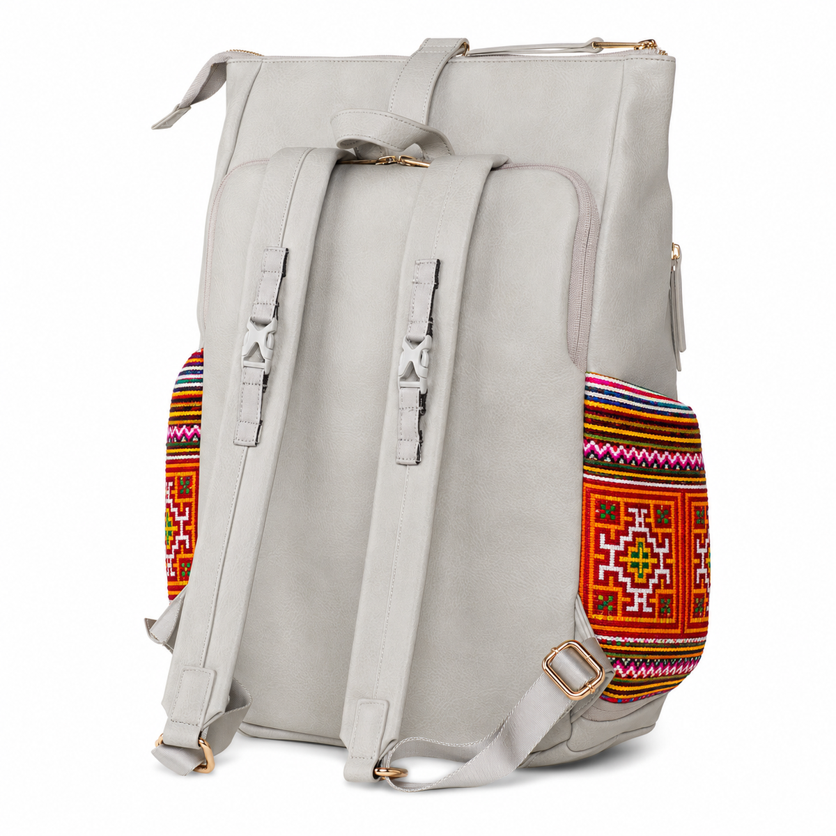 Grey Voyager Backpack Multi Sapa – Rafi Nova