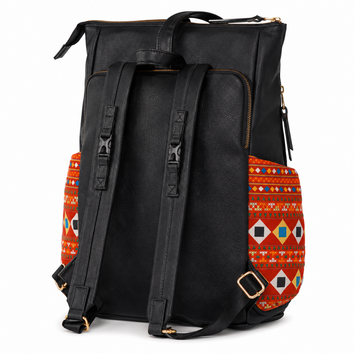 Black Voyager Backpack Red Tam Lon – Rafi Nova