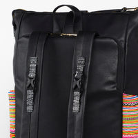 Black Voyager Backpack Red Paco 1401G