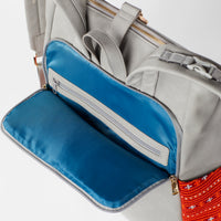 Grey Voyager Backpack Red Paco 1402C