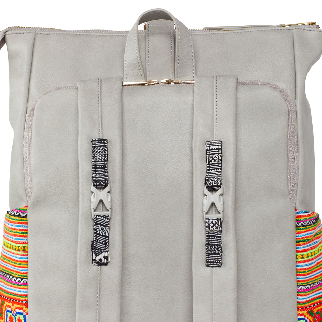 Grey Voyager Backpack Red Paco 1402M