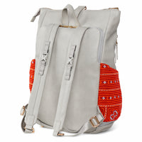 Grey Voyager Backpack Red Paco 1402C