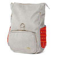 Grey Voyager Backpack Red Paco 1402C