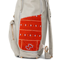 Grey Voyager Backpack Red Paco 1402C