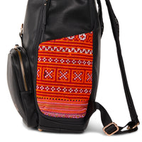 Black Voyager Backpack Red Paco 1401E