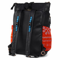Black Voyager Backpack Red Paco 1401G