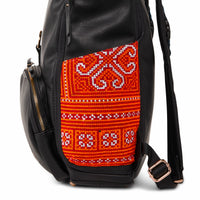 Black Voyager Backpack Red Paco 1401G