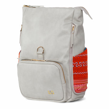 Grey Voyager Backpack Red Paco 1402M