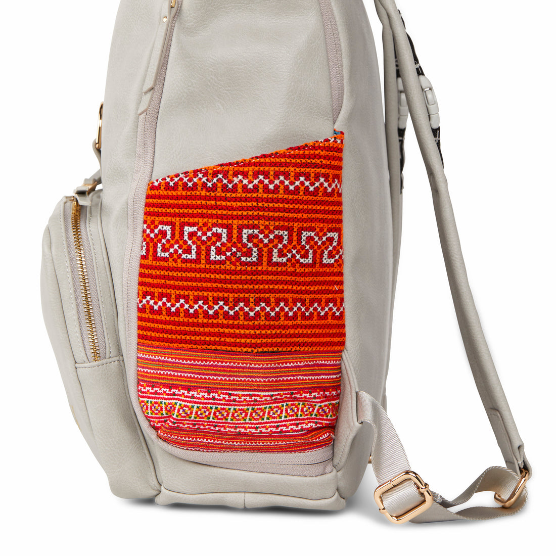 Grey Voyager Backpack Red Paco 1402M