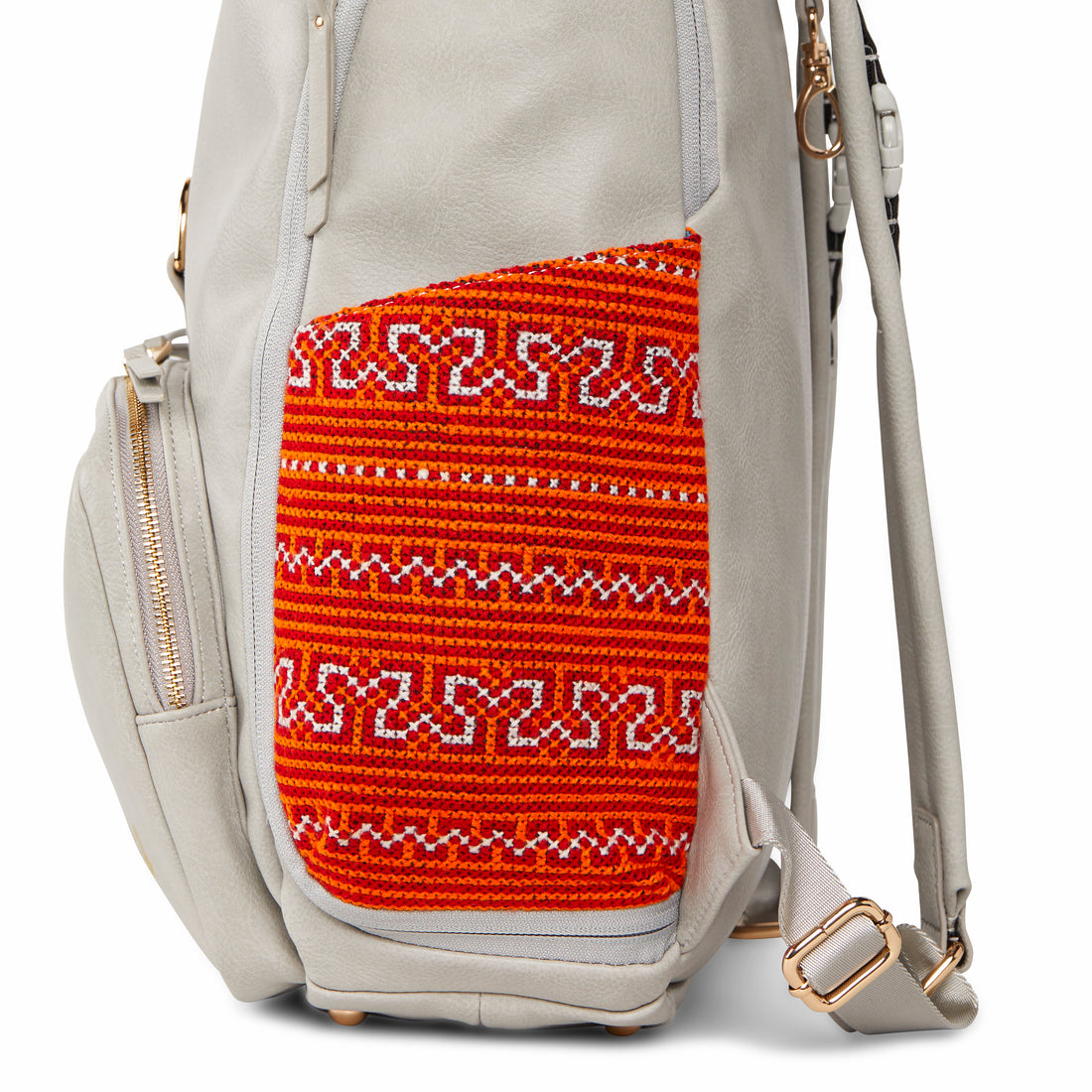 Grey Voyager Backpack Red Paco 1402P