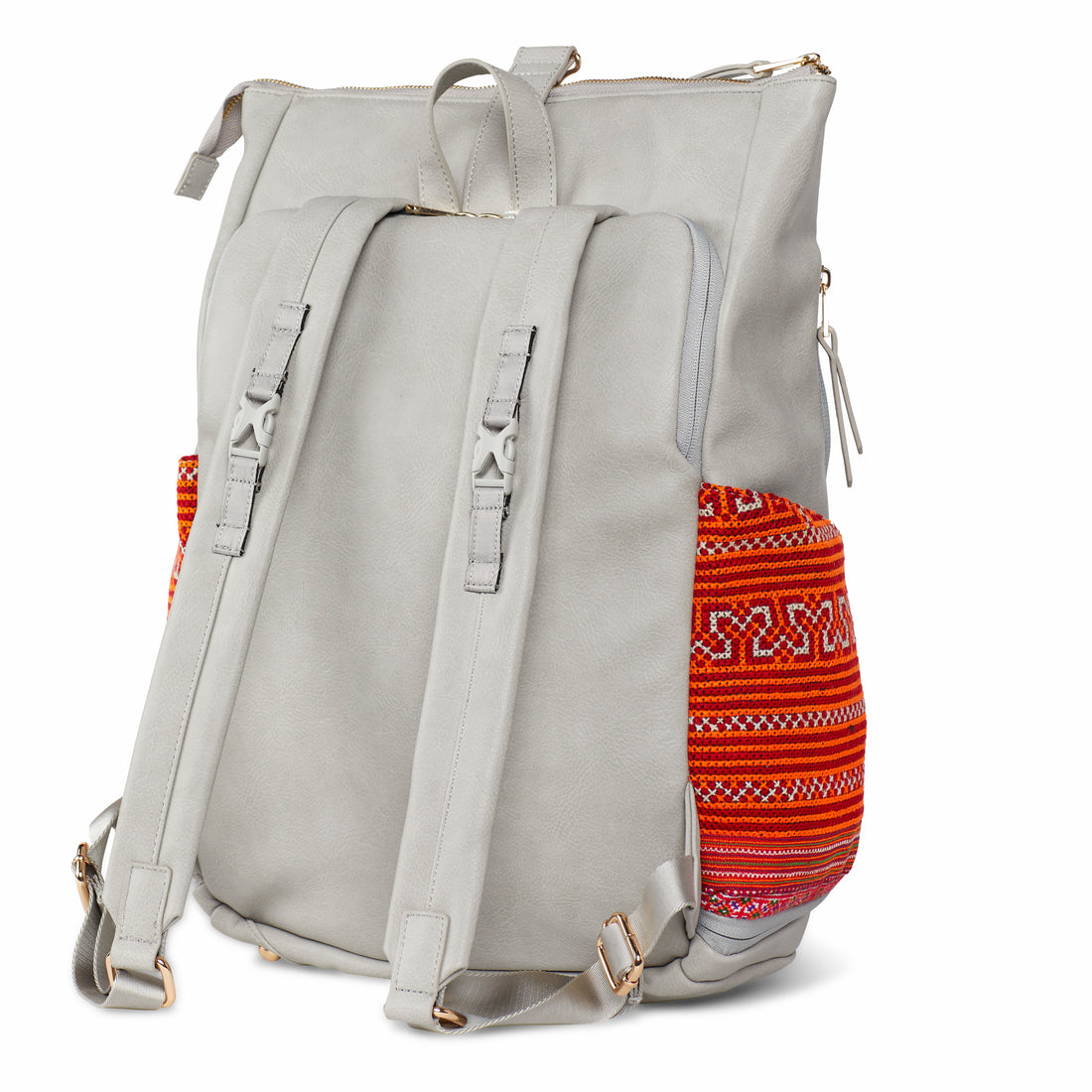 Grey Voyager Backpack Red Paco 1402S
