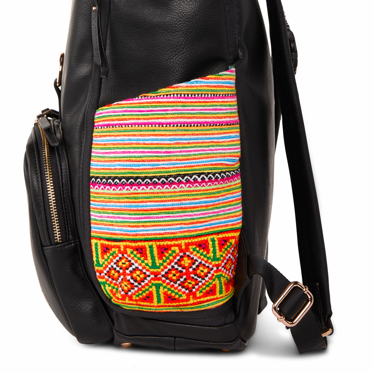 Black Voyager Backpack Multi Sapa – Rafi Nova