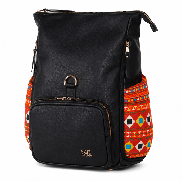 Black Voyager Backpack Red Tam Lon
