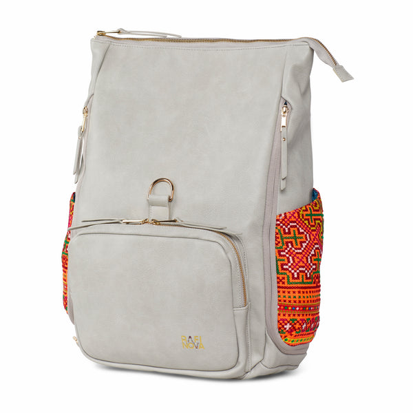 Grey Voyager Backpack Peach Chu Thap