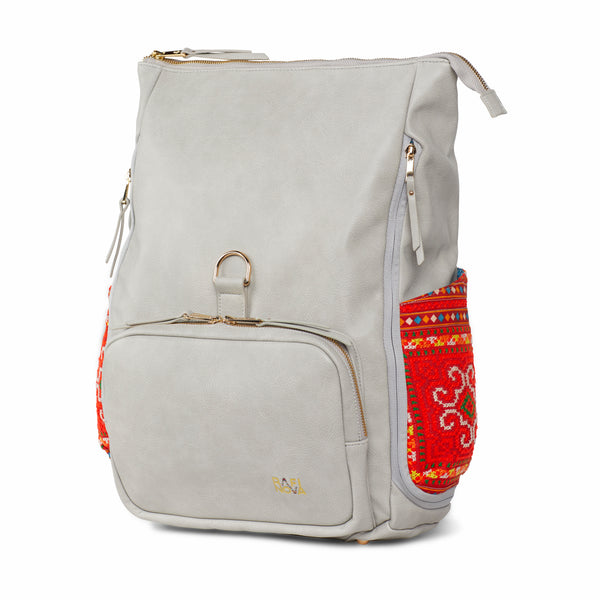 Grey Voyager Backpack Red Hao Lan