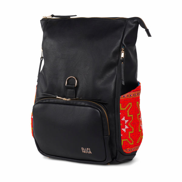 Black Voyager Backpack Red Tru Tung