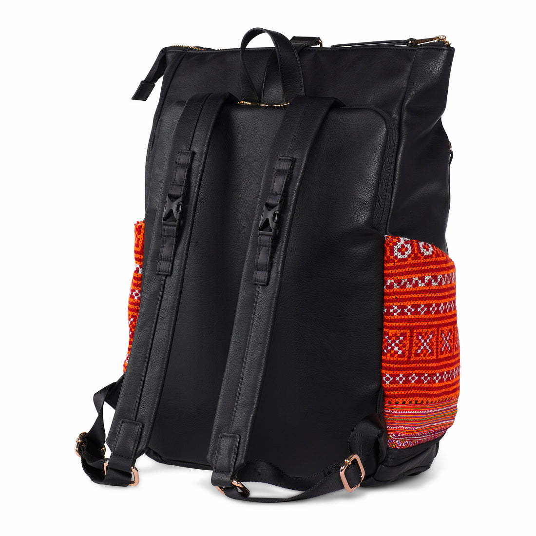 Black Voyager Backpack Red Paco 1401E