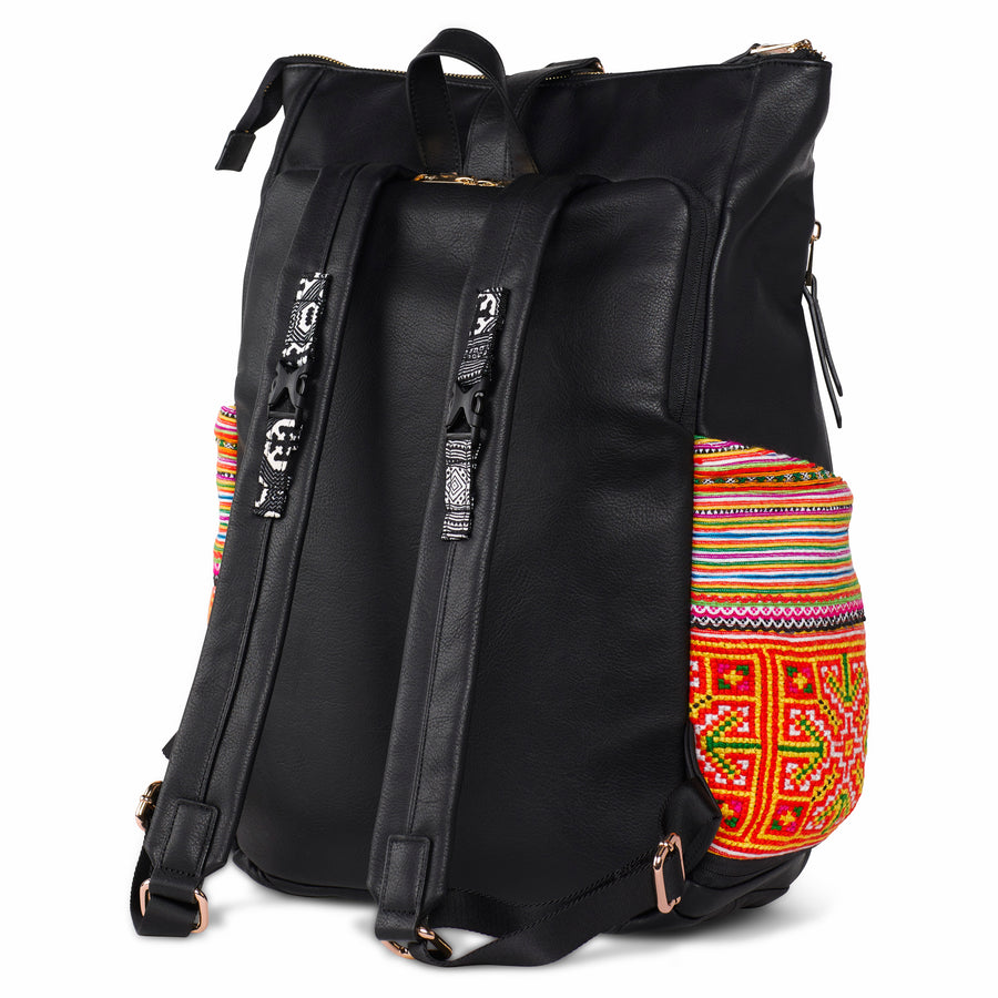 Black Voyager Backpack Multi Sapa 1397V